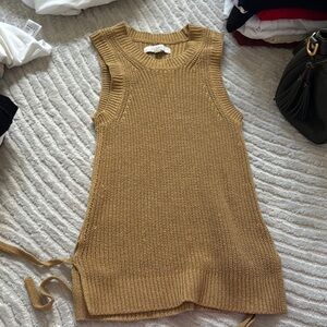 LOFT Warm Tan Knit Pullover
